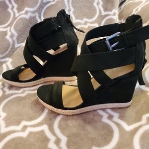 Womens black sandals New